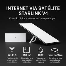 KIT STARLINK INTERNET VIA SATELITE V4 2534008BR BRANCO BIVOLT