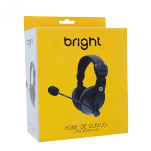 FONE DE OUVIDO COM MICROFONE BRIGHT - HEADSET OFFICE 0507