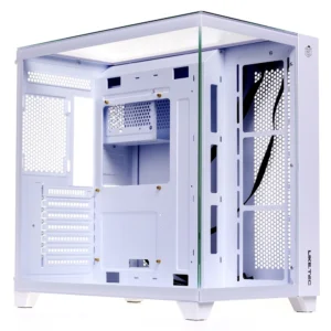 GABINETE GAME ZEUS PRO GLASS SNOW S/FAN/AT LIKETEC WHITE