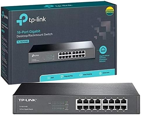 SWITCH GIGABIT 16 P 10/100/1000 TL-SG1016D NACIONAL SMB