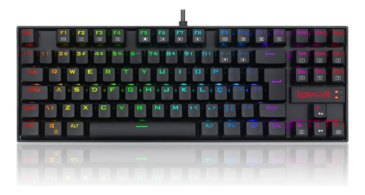 TECLADO MECANICO GAMER KUMARA RGB PTO SWITCH AZUL ABNT2 - Imagem 3