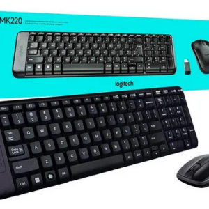 KIT TECLADO/MOUSE SEM FIO LOGITECH MK220