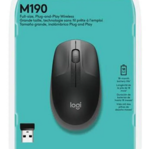 MOUSE M190 SEM FIO LOGITECH  CINZA