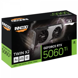 PLACA DE VIDEO INNO 3D GEFORCE RTX 5060 TI 8GB 128BITS GDDR7 TWIN X2 N 506T2-08D7