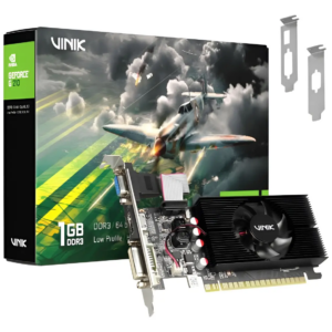 PLACA DE VIDEO NVIDIA GEFORCE G 210 1GB DDR3 64 BIT VINIK LOW PROFILE SINGLE FAN GPUVK2101GBLP
