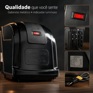 ESTABILIZADOR 2000 VA FORCELINE BIVOLT SAIDA 115V