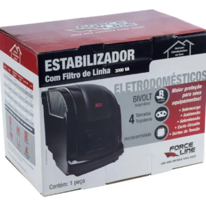 ESTABILIZADOR 3000 VA FORCE LINE BIVOLT SAIDA 115V