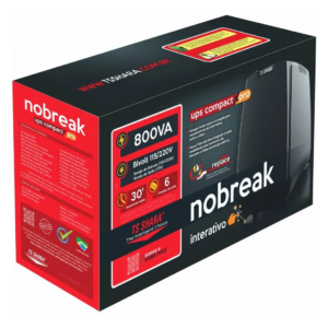 NOBREAK UPS COMPACT XPRO 800 1BS BIVOLT 6T SAÍDA 115V 7AH