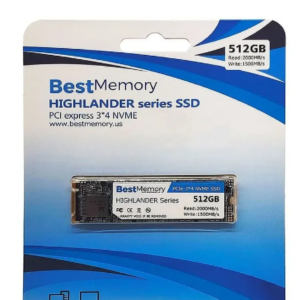 SSD NVME 512GB PCIE 2280 BEST MEMORY