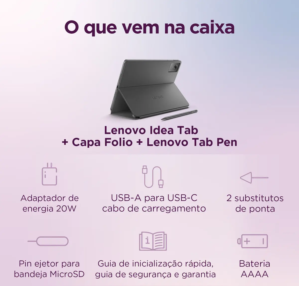 TABLET LENOVO IDEA TB336 FU 8GB 12GB 11" WIFI - Imagem 2