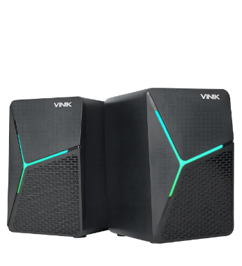 CAIXA DE SOM GAMER VINIK STAR 6W 2.0 LED RAINBOW - VSPKG6WST