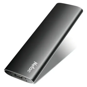 SSD 1TB EXT. PRETO TYPE-C USB 3.2 GEN2 Z SLIM NETAC NT01ZSLIM-001T-32BK - ATE 550/480 MB/S