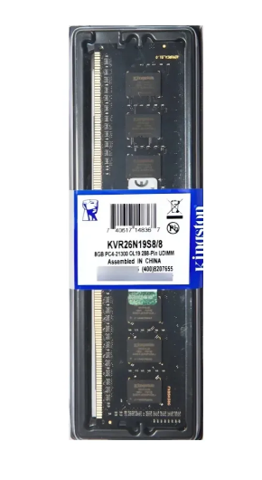 MEMORIA PC DDR4 8GB 2666 KINGSTON KVR26N1958/8 BOX
