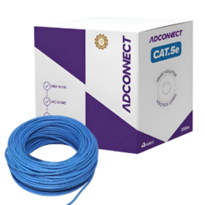 CABO LAN UTP 24AWG CAT5 SUMAY 305 AZUL 100% COBRE