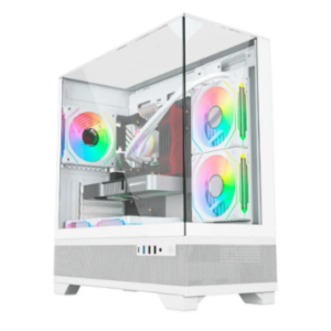 GABINETE GAME MAHAL SNOW S/FAN/M-ATX/CUBO LIKETEC