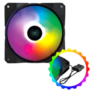 FAN/COOLER GAME GAB RING ANEL DE LED 120X120 AZUL VINIK