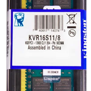 MEMORIA 8GB DDR3 1600 KINGSTON P/ NOTE