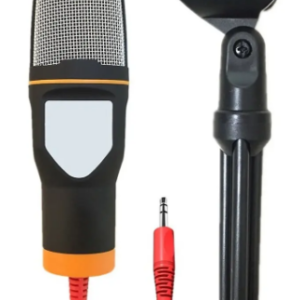 MICROFONE CONDESADOR P2 COM SUPORTE D MESA MYMAX